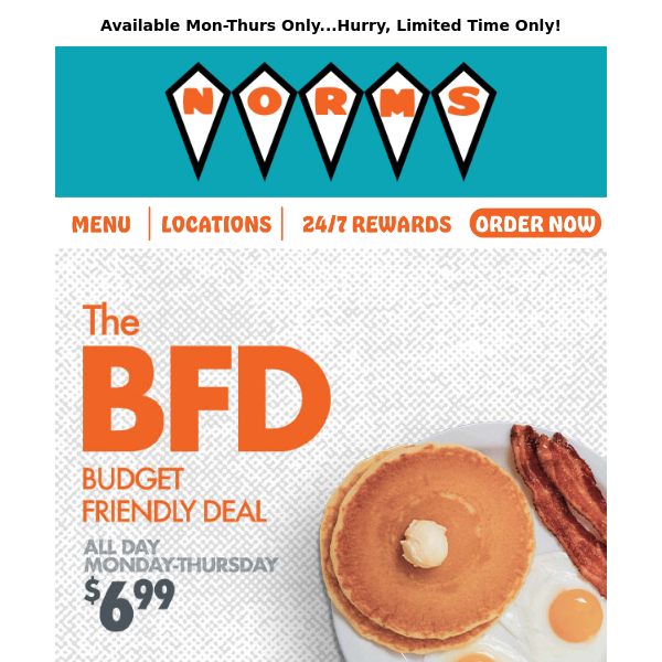 🥞🍳💰The B.F.D. Is Here (Budget Friendly Deal)...Only $6.99!