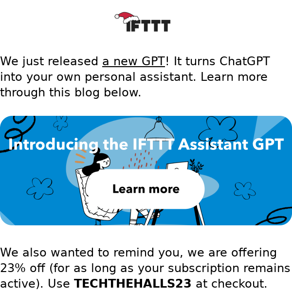 On the tenth day of IFTTTmas, I used IFTTT's new GPT 🤖