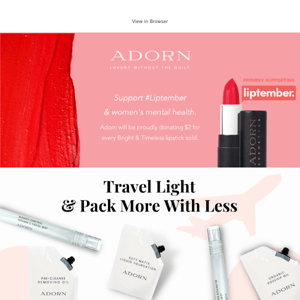 New! Travel Size Adorn Essentials