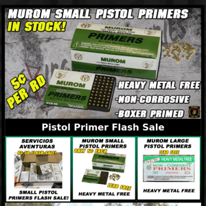 Small Pistol 🔫 Primers Just Landed 🛬