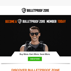 🔑Unlock your exclusive perks with Bulletproof Zone Rewards!