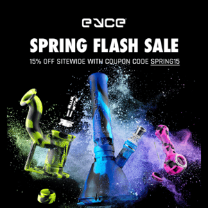 15% OFF Spring Flash Sale!