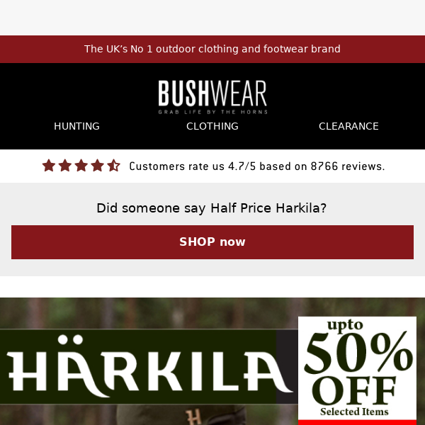 🦊Yes, it really is Half Price Harkila! 🦌