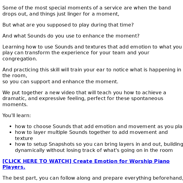String Sounds for Worship Keys