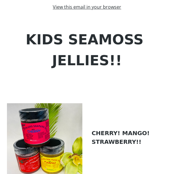 VEGAN FRUIT SEAMOSS JELLY FOR KIDS! A HEALTHY OUTSIDE STARTS FROM THE INSIDE!!
