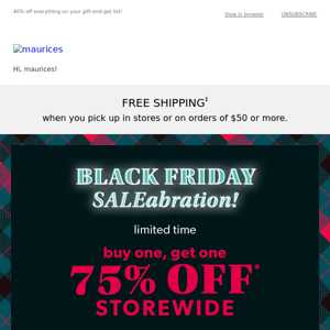 Black Friday SALEabration going strong (but not for long!)