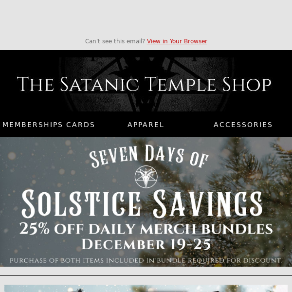 Day Seven: Seven Days of Solstice Savings