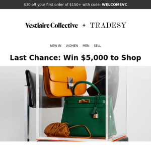 Last Chance: Enter for the chance to win $5,000