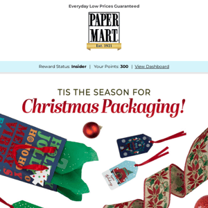 Get Your Christmas Packaging Now + 10% Off Tissue Paper