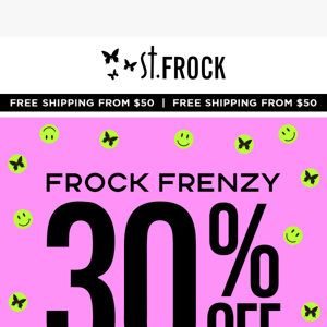 It's a FRENZY! Treat Yourself to 30% Off*