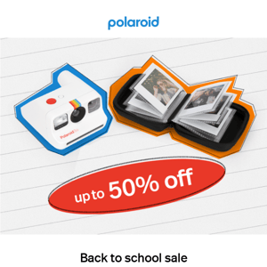 🔥📸 Come join the Polaroid world with up to 50% off the Polaroid Go instant camera 🔥📸