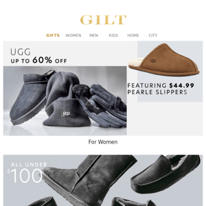 Don’t miss up to 60% off UGG for the whole family.