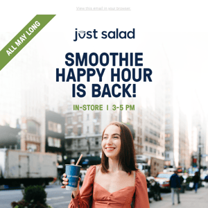 Smoothie Happy Hour is back!