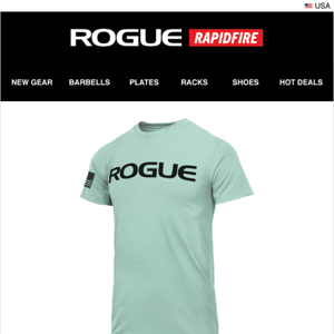 Just Launched: Rogue Basic Shirt & Rogue Resin Squat Wedge