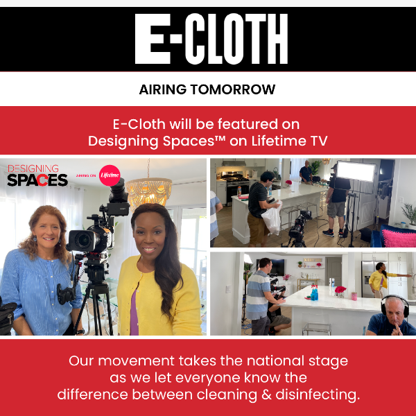 First Time Ever: E-Cloth Will Be on Designing Spaces on Lifetime! 📺