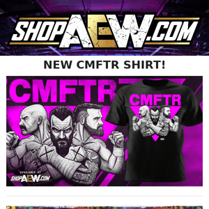 Brand New CMFTR Shirt + Limited Double or Nothing Art Print