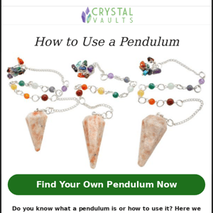 Use a Pendulum to Get Answers ✨