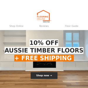 SAVE 10% OFF our best selling floors 🚨