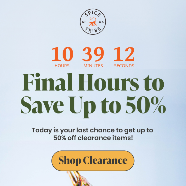 LAST CHANCE to Save More on Clearance!