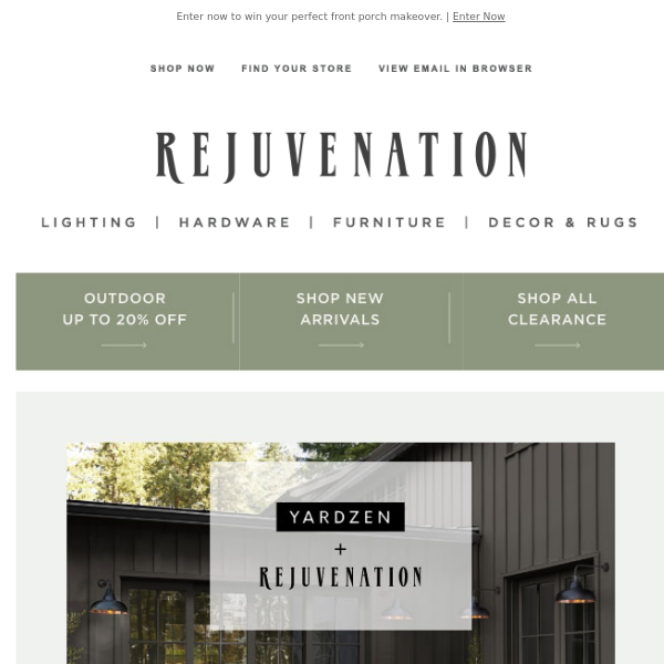 Yardzen + Rejuvenation summer refresh GIVEAWAY!