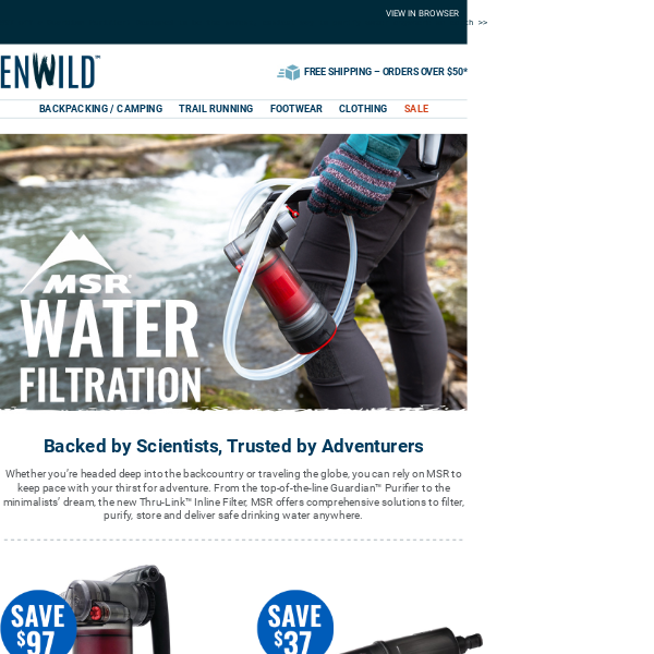 Huge Savings 🚨MSR Water Filtration