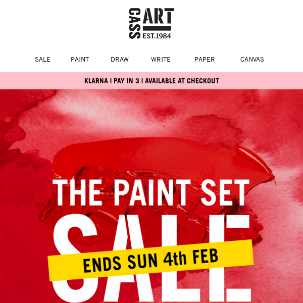 Save on our top paint sets - ends Sunday