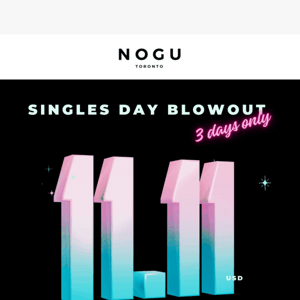 👏 THE 👏 NOGU 👏 SINGLES 👏 DAY 👏 SALE 👏 IS  👏ON 👏