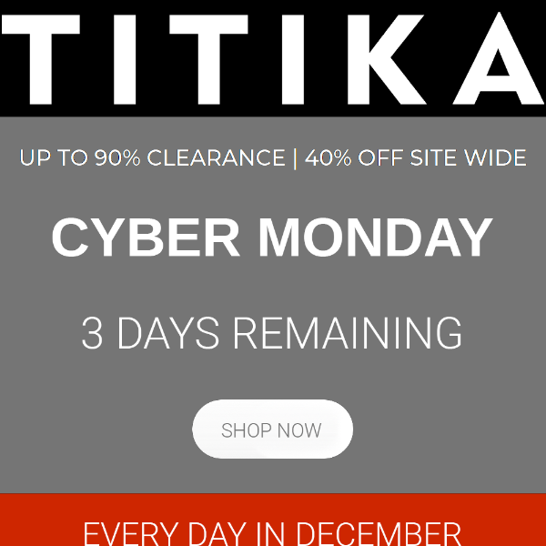 🟥 FREE GIFT December! ⬛ Cyber Sale Ends Monday 🟦 In Store Pickup Now Available ⬛ TITIKAACTIVE.CA