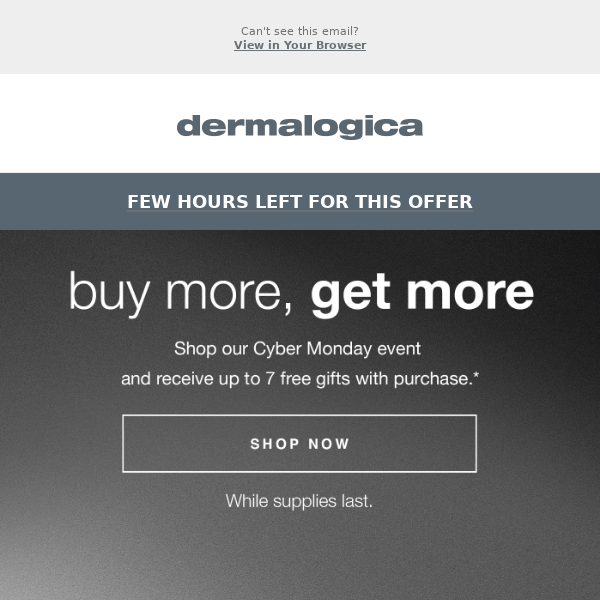 ⌛ This offer is expiring... - Dermalogica