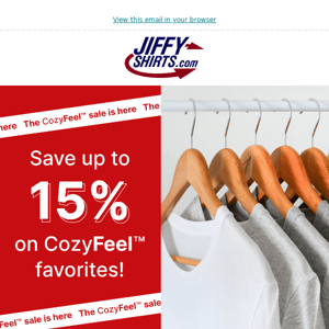 Save up to 15% on soft styles