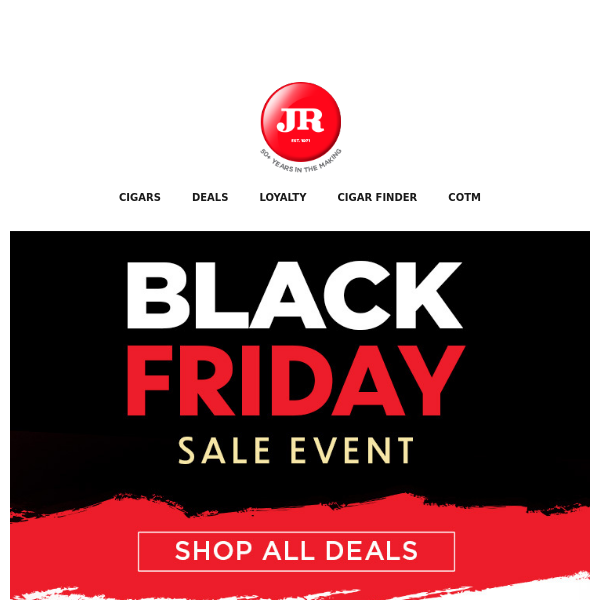 Unbeatable prices on cigars and accessories this Black Friday