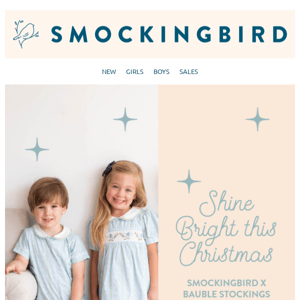 Smockingbird x Bauble Stockings 🎁🎄