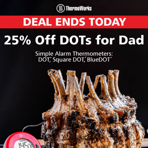 Ends Today: 25% Off DOTs for Dad