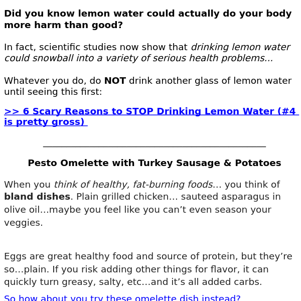 STOP drinking lemon water?