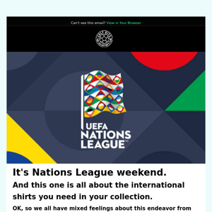 🌐 Nations League Special – International football shirts  you need in your collection