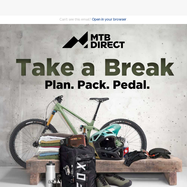 Take A Break | Plan, Pack. Pedal