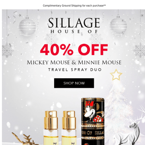 ✨ 40% Off! Mickey Mouse & Minnie Mouse Travel Spray Duo