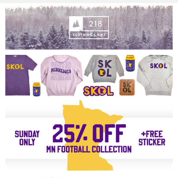 Go Vikes Go 🏈 25% Off Sale