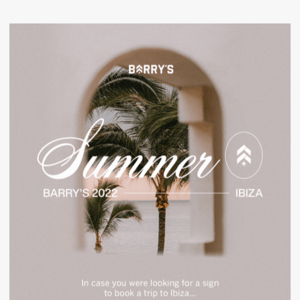Summer plans in Ibiza?
