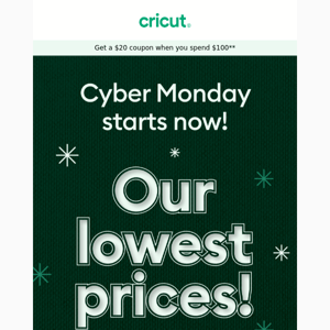 Early Access: Cyber Monday Sale 📣
