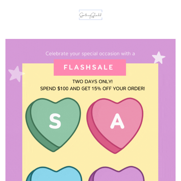 💖 Love Is In The Air! 2 Day Flash Sale! 💖