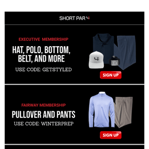 It’s go time: Get premium golf gear!