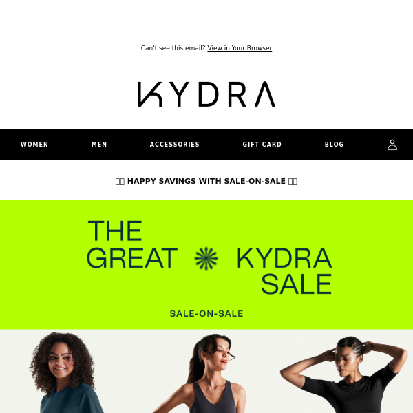 Shop The Great KYDRA Sale on Sale! 🤩