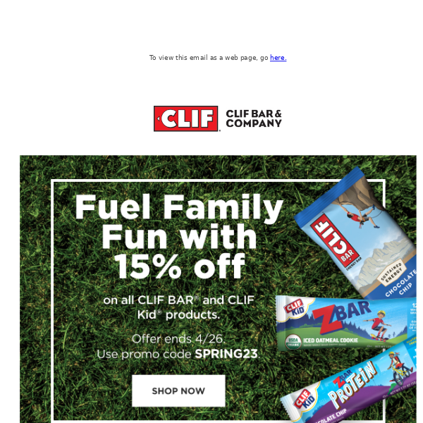 NEW Variety Packs + Save 15% on CLIF BAR and CLIF Kid
