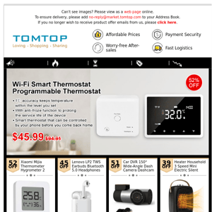 [Good News] Lenovo LP2 TWS Headphones $16.69, Water Heating Thermostat  $21.99, Car Bumper Repair Kit $19.99