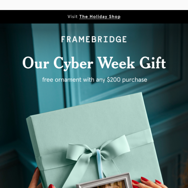 Our Cyber Week gift has arrived