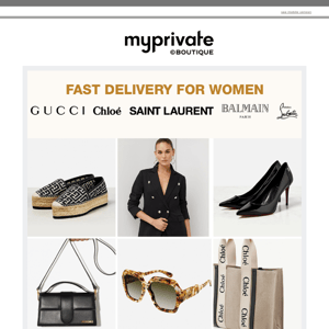 ⚡ Fast Delivery for Women: Chloé, Louboutin, Saint Laurent, Gucci...