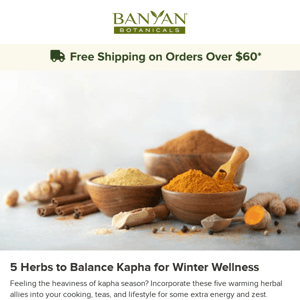 5 herbs to balance kapha 🌿