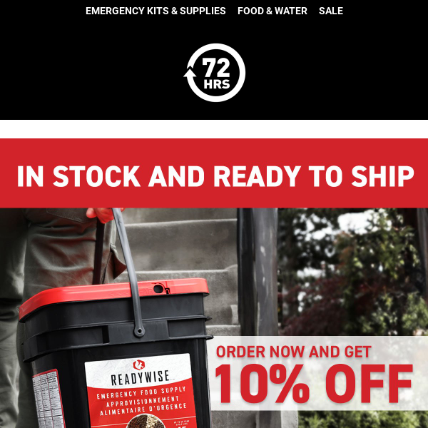 Hot Off the Restock: 10% off ReadyWise Freeze Dried Meats Buckets!