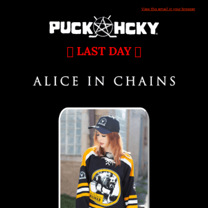 🚨ALICE IN CHAINS - LAST DAY - FREE GIFT WITH PURCHASE🚨
